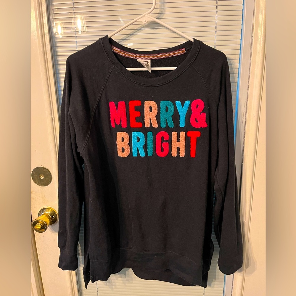 Royce Brand “Merry And Bright” Christmas Sweatshirt, size XL